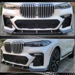 BMW X7 G07 xDrive40i/50i M Sport M50i Sport Utility 2019-2022 Front Bumper Lip Carbon Fiber