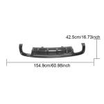 2017–2019 Audi A5 S Line / S5 B9 Mesh-Vented Multi-Fin Carbon Fiber Rear Diffuser