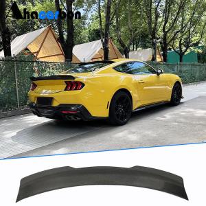 For Ford Mustang Dark Horse Coupe 2-Door 2024 Rear Trunk Spoiler Carbon Fiber