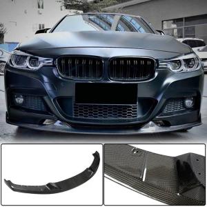 BMW 3 Series F30 M Sport 2012-2018 Front Bumper Lip Carbon Fiber