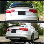 Audi S4 B8.5 Sedan Facelift 2013-2016 Rear Trunk Spoiler Carbon Fiber