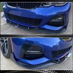 BMW 3 Series G20 320i 330i M Sport M340i 2019-2022 Front Bumper Lip Carbon Fiber