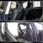 Tesla Model X Sport Utility 2016-2020 Front Seatback Cover 2pcs Carbon Fiber