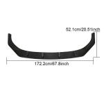 Volkswagen VW Golf 8 MK8 R 2021UP Front Bumper Lip Carbon Fiber