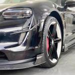 Porsche Taycan Base 4S Sedan 4-Door 2019-2024 Front Bumper Fins Real Carbon Fiber