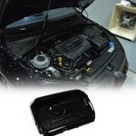 Matte Black Engine Hood Cover Trim Compatible with Volkswagen VW Golf 7 MK7 GTI R Hatchback 2014-2017 Fiberglass Engine Bonnet Hood Cover Protector Cap Repacement Bodykit