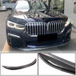 BMW 7 Series G11 745e 750i M Sport M760Li LCI 2019-2022 Front Bumper Lip Carbon Fiber