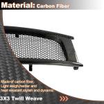 Carbon fiber Front Hood Grill Grille Cover Fits for Infiniti G37 2008-2013 Coupe 2Door Replacement Conversion Front Kidney Grille