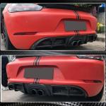 Porsche 718 (982) Boxster Cayman 2016-2019 Rear Bumper Diffuser Carbon Fiber