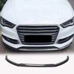 Audi S3 A3 Sline 8V Sedan Pre-facelift 2014-2016 Front Bumper Lip Carbon Fiber