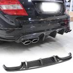Mercedes Benz C63 W204 Pre-Facelift 2008-2011 Rear Bumper Diffuser Carbon Fiber