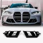 BMW 3 Series 4 Series G80 M3 G82 G83 M4 2021-2024 Front Bumper Vents Dry Carbon Fiber