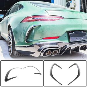 Mercedes Benz AMG GT43 GT50 GT53 Sedan 19-21 Rear Bumper Vents Carbon Fiber