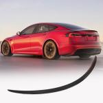 Tesla Model S 2012-2023 Rear Trunk Spoiler Dry Carbon Fiber