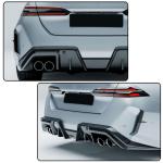 G90 M5 Full Carbon Fiber Rear Vent Cover Compatible with BMW G90 M5 2025-2026 Rear Bumper Side Vent Canard Covers Factory Outlet