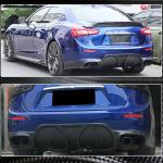 Maserati Ghibli S Q4 2014-2017 Rear Bumper Diffuser Carbon Fiber