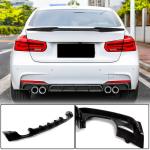 BMW 3 Series F30 M Sport 2012-2018 Rear Bumper Diffuser Carbon Fiber/FRP