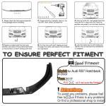 Carbon Fiber Front Lip for Audi RS7 Hatchback 4-Door 2017 Bumper Air Dam Lower Chin Splitter Protection Body Kit