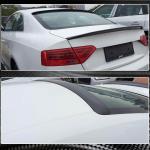 For Audi A5 B8 B8.5 Base Coupe Carbon Fiber Rear Roof Spoiler Window Wing Lip