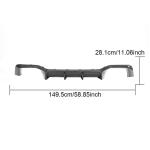 BMW X4 M Sport Utility 4-Door M40i 2023-2024 Rear Bumper Diffuser Carbon Fiber