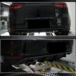 Volkswagen VW Golf 7 MK7 R R-Line 2014-2016 Rear Bumper Diffuser Carbon Fiber