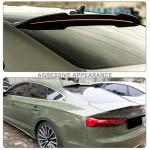 A5 Carbon Look Roof Lip for Audi A5 S5 RS5 F5 4-Door Sportback 2017-2024 | Rear Trunk Roof Spoiler ABS Carbon Fiber Look Racing Style Easy Mount Fits for Audi 4 Door Sportback Post-June 2017-2024