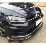 Volkswagen VW Golf 7 MK7 R R-line 2014-2016 Front Bumper Lip Carbon Fiber