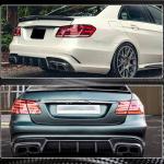 Mercedes Benz W212 E63 AMG Facelift 2013-2016 Carbon Fiber Rear Bumper Diffuser