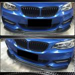 BMW 2 Series F22 F23 M Sport 2014-2019 Front Bumper Lip Carbon Fiber