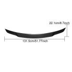 For Mercedes Benz W221 Carbon Fiber Rear Trunk Spoiler Boot Wing Lip | S280 S300 S350 S400 S450 S500 550 S63 AMG