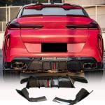 BMW X6M F96 2019-2025 Rear Bumper Diffuser With Splitters Carbon Fiber