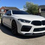 BMW 8 Series F93 M8 2019-2021 Front Bumper Lip Side Skirts Extension Rear Diffuser Dry Carbon Fiber