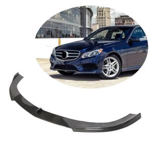 Mercedes Benz E Class W212 Sport Facelift 2014-2016 Front Bumper Lip Carbon Fiber