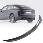 Tesla Model 3 2023 Rear Trunk Spoiler Dry Carbon Fiber