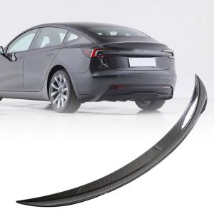Tesla Model 3 2023 Rear Trunk Spoiler Dry Carbon Fiber