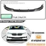 Real Carbon Fiber Front Lip Compatible with BMW 5 Series G30 530i Base Sedan 4-Door LCI 2021-2023 Chin Spoiler Splitter Protector Factory Outlet