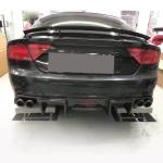 2012–2015 Audi A7 Quattro Multi-Fin Carbon Fiber Rear Diffuser