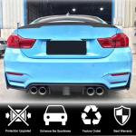 BMW F80 M3 F82 F83 M4 2014-2020 Rear Bumper Diffuser With Brake Light Carbon Fiber