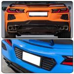 Gloss Black Rear License Plate Frame Panel Cover Fits for Chevrolet Corvette C8 2020-2024 License Plate Cover Decorative Accessories Factory Outlet