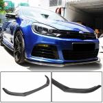 Volkswagen VW Golf 6 MK6 R/R20 2010-2013 Front Bumper Lip Carbon Fiber