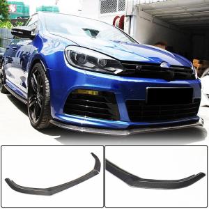 Volkswagen VW Golf 6 MK6 R/R20 2010-2013 Front Bumper Lip Carbon Fiber