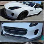Jaguar F-TYPE Base 2017-2019 Front Bumper Lip Carbon Fiber