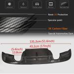 Jaguar XE X760 Sedan 2015-2019 Rear Bumper Diffuser Carbon Fiber