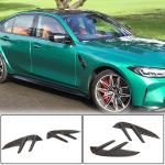 For BMW 3 Series G80 M3 Dry Carbon Fiber Side Marker Air Fender Vent Aero Flicks Trim