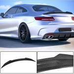 Mercedes Benz S Class (W217) C217 Coupe 2015-2020 Rear Trunk Spoiler Dry Carbon Fiber
