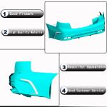 Kia Stinger 2018-2023 Rear Bumper Splitters Carbon Fiber/FRP