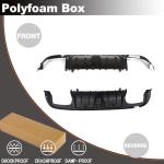 Rear Diffuser for Mercedes Benz C Class W205 C300 C350 C400 Sport C43 C63 AMG Sedan 2015-2021 PP Under Bumper Chin Diffuser Lip Splitter with Exhaust Tips