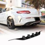 Mercedes Benz (W205) C205 A205 Sport C43 Pre-facelift 2015-2019 Rear Bumper Diffuser Carbon Fiber