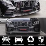 Mercedes Benz C Class W205 C200 C300 Sport Sedan 2019-2021 Carbon Fiber Front Bumper Lip
