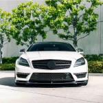 Mercedes Benz (W218) C218 CLS63 AMG Sedan 12-14 Carbon Fiber Front Bumper Lip Chin Spoiler Body Kit